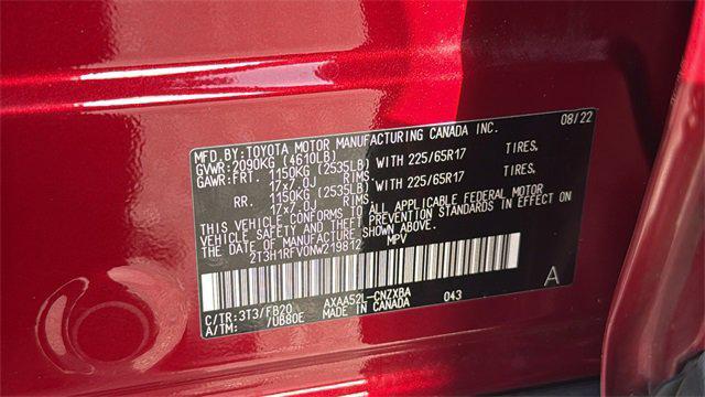 Photo of 2022 Ruby Flare Pearl Toyota RAV4