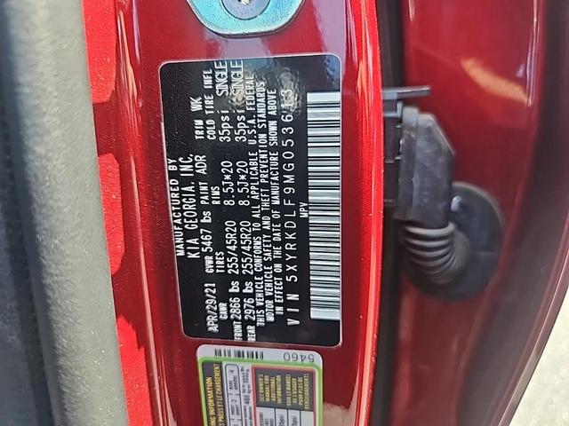 Photo of 2021 Passion Red Tintcoat Kia Sorento