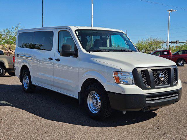 Photo of 2019 Pearl White Tricoat Nissan NV Passenger NV3500 HD