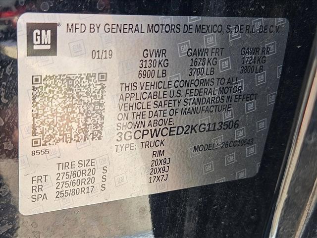 Photo of 2019 Black Chevrolet Silverado 1500