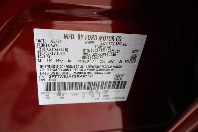 Photo of 2025 Ruby Red Metallic Tinted Clearcoat Ford Maverick