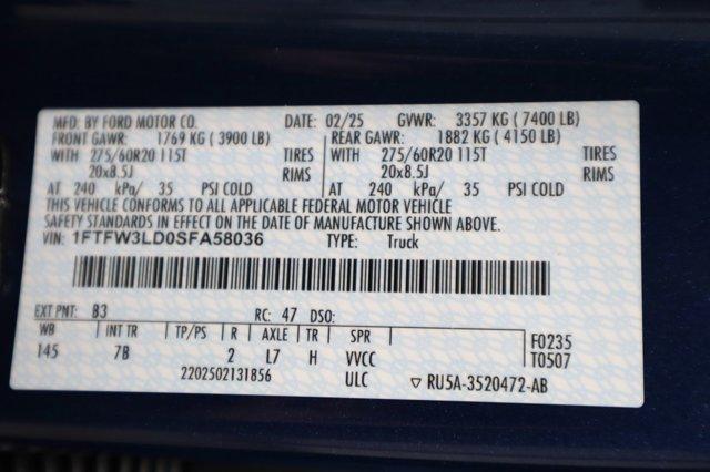 Photo of 2025 Atlas Blue Metallic Ford F-150