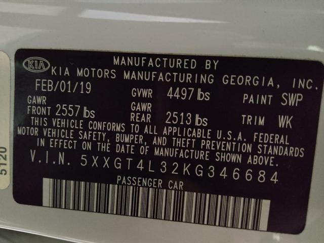 Photo of 2019 Snow White Pearl Kia Optima