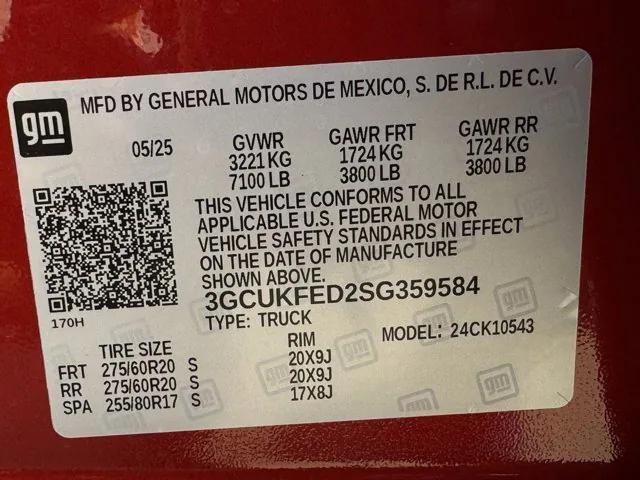 Photo of 2025 Radiant Red Tintcoat Chevrolet Silverado 1500