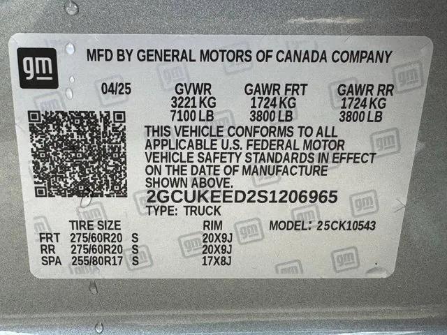 Photo of 2025 Sterling Gray Metallic Chevrolet Silverado 1500