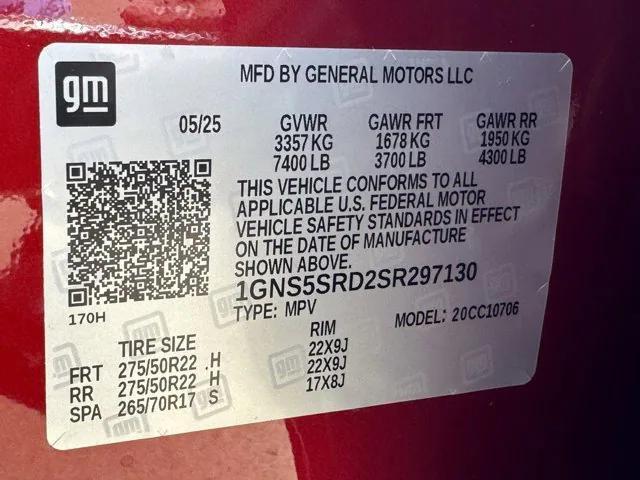 Photo of 2025 Radiant Red Tintcoat Chevrolet Tahoe