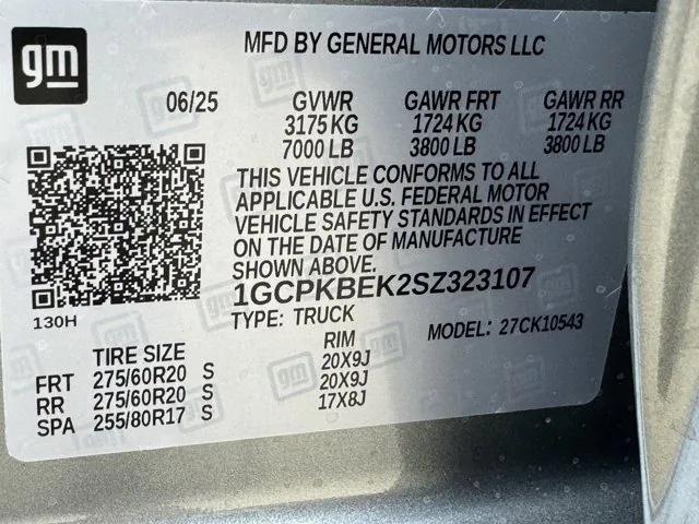 Photo of 2025 Sterling Gray Metallic Chevrolet Silverado 1500