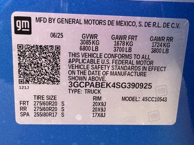 Photo of 2025 Riptide Blue Metallic Chevrolet Silverado 1500
