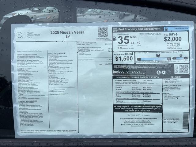 Photo of 2025 Brilliant Silver Metallic Nissan Versa