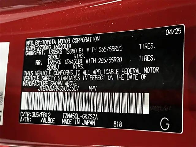 Photo of 2025 Supersonic Red Toyota 4Runner
