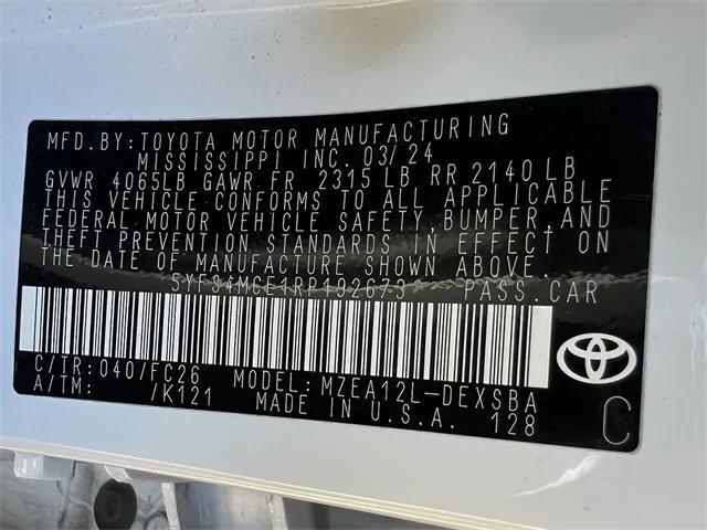 Photo of 2024 Ice Cap Toyota Corolla