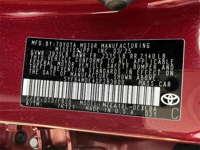 Photo of 2025 Ruby Flare Pearl Toyota Corolla