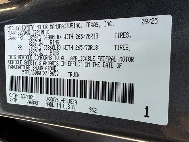 Photo of 2026 Magnetic Gray Meta Toyota Tundra