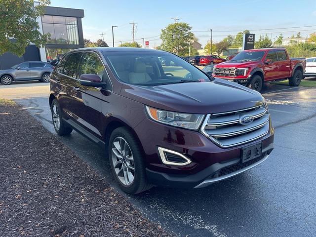 Photo of 2017 Burgundy Velvet Metallic Tinted Clearcoat Ford Edge