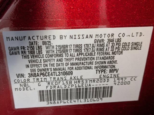 Photo of 2026 Scarlet Ember Tintcoat Nissan Kicks