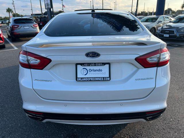 Photo of 2016 White Platinum Clearcoat Metallic Ford Fusion