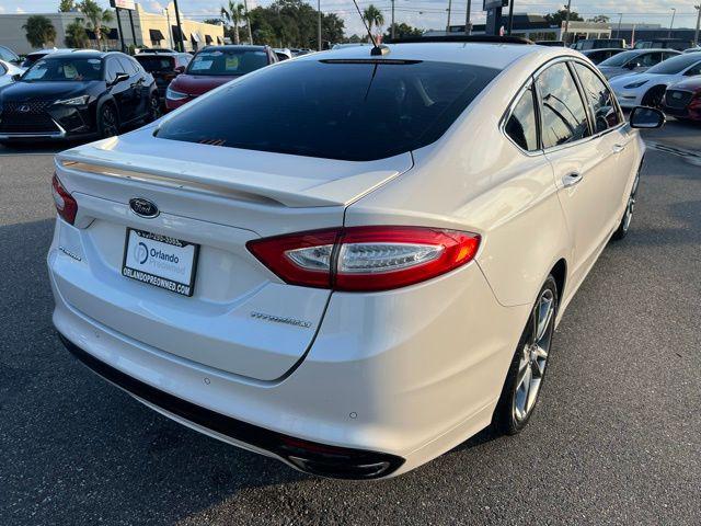 Photo of 2016 White Platinum Clearcoat Metallic Ford Fusion