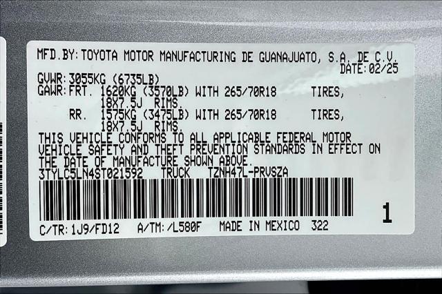 Photo of 2025 Gray Toyota Tacoma