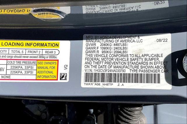 Photo of 2022 Sonic Gray Pearl Honda Accord Hybrid