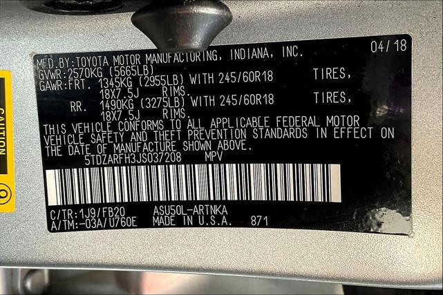 Photo of 2018 Celestial Silver Metallic Toyota Highlander
