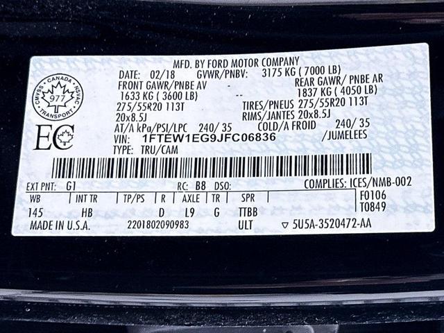 Photo of 2018 Black Ford F-150