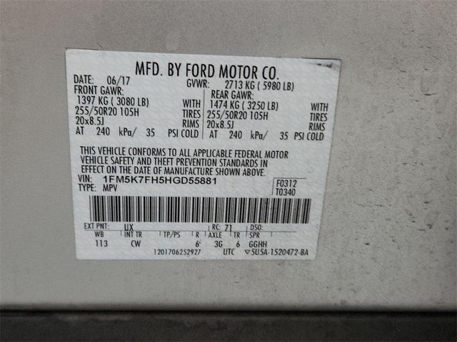 Photo of 2017 Ingot Silver Metallic Ford Explorer