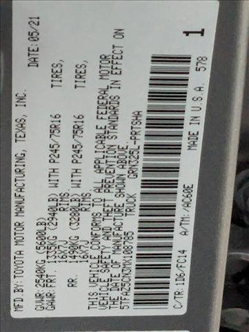 Photo of 2021 Silver Sky Metallic Toyota Tacoma