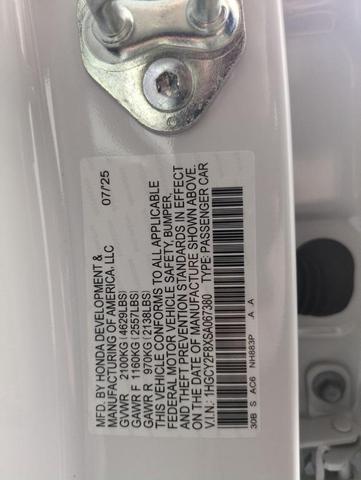 Photo of 2025 Platinum White Honda Accord Hybrid