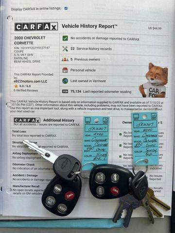 Photo of 2000 Gray Chevrolet Corvette