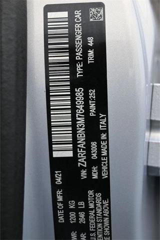 Photo of 2021 Lunare White Metallic Alfa Romeo Giulia