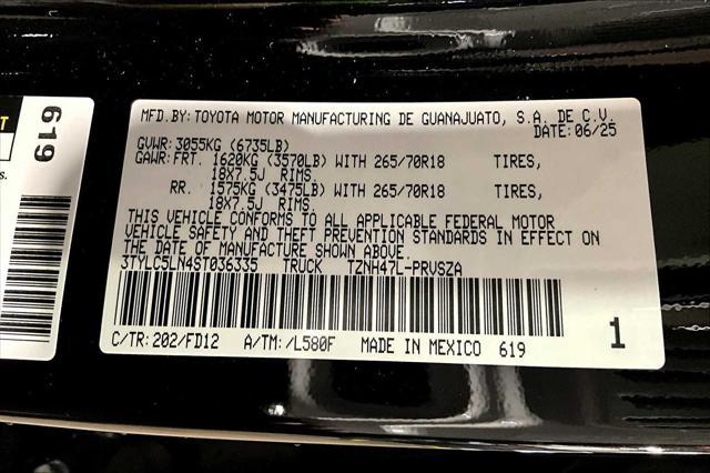 Photo of 2025 Black Toyota Tacoma