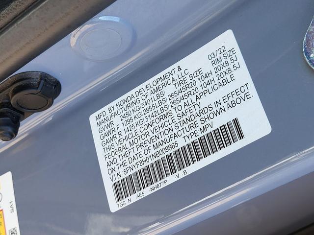 Photo of 2022 Sonic Gray Pearl Honda Passport