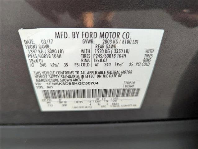Photo of 2017 Magnetic Metallic Ford Explorer