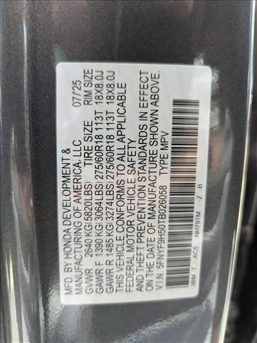 Photo of 2026 Modern Steel Metallic Honda Passport