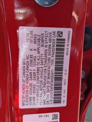 Photo of 2025 Rallye Red Honda Civic Hybrid
