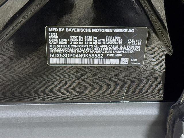 Photo of 2022 Black Sapphire Metallic BMW X3
