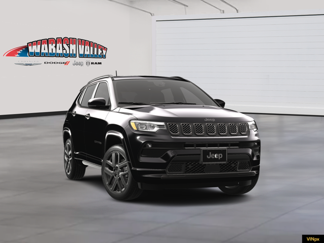 Photo of 2025 Diamond Black Crystal Pearl-Coat Exterior Paint Jeep Compass