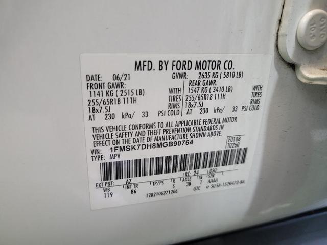 Photo of 2021 Star White Metallic Tri-Coat Ford Explorer