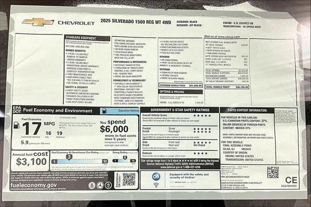 Photo of 2025 Black Chevrolet Silverado 1500