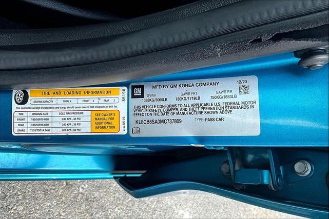 Photo of 2021 Caribbean Blue Chevrolet Spark