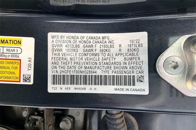 Photo of 2022 Meteorite Gray Metallic Honda Civic