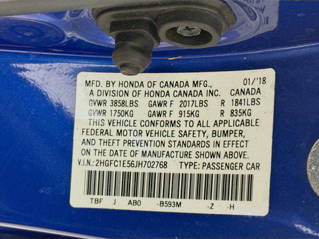 Photo of 2018 Blue Honda Civic