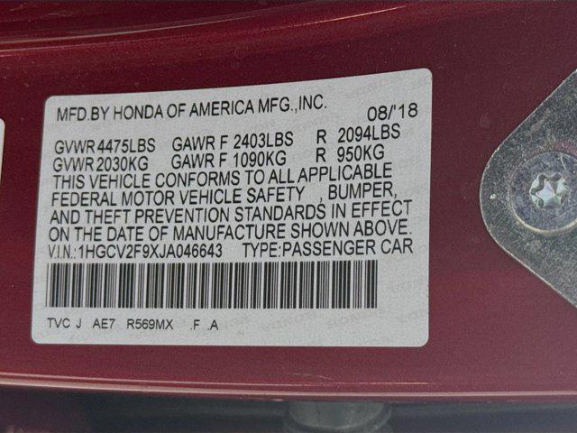 Photo of 2018 Red Honda Accord