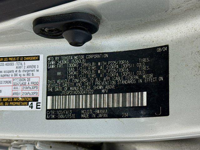 Photo of 2005 Millennium Silver Toyota Highlander