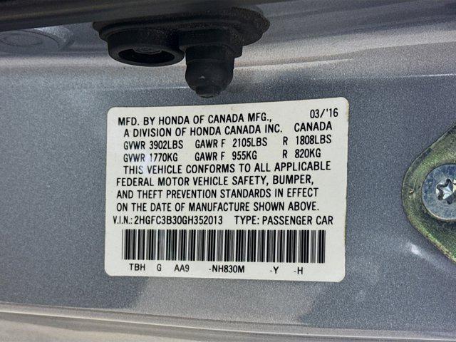 Photo of 2016 Lunar Silver Metallic Honda Civic
