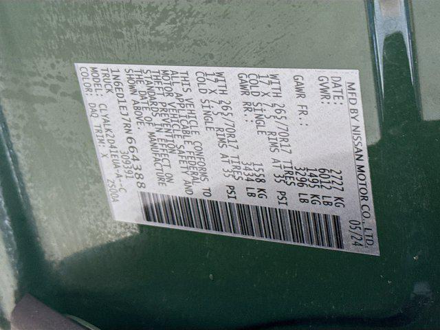 Photo of 2024 Green Metallic Nissan Frontier