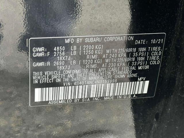 Photo of 2022 Crystal Black Silica Subaru Outback