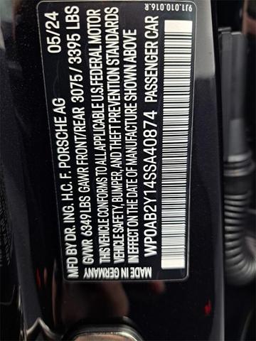 Photo of 2025 Jet Black Metallic Porsche Taycan