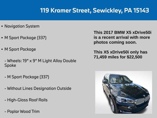 Photo of 2017 Black Sapphire Metallic BMW X5