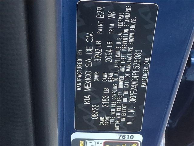 Photo of 2023 Deep Sea Blue Kia Forte